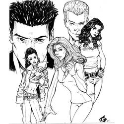 Dibujo para colorear: Buffy the vampire slayer (Programas de televisión) #152700 - Dibujos para colorear