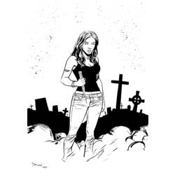 Dibujo para colorear: Buffy the vampire slayer (Programas de televisión) #153072 - Dibujos para colorear