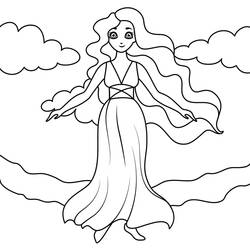 Dibujos para colorear: Afrodita - Dibujos para Colorear e Imprimir Gratis