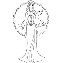Dibujo para colorear: Afrodita (Religión y Mitología) #189921 - Dibujos para Colorear e Imprimir Gratis