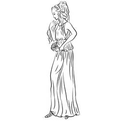 Dibujo para colorear: Afrodita (Religión y Mitología) #189924 - Dibujos para Colorear e Imprimir Gratis