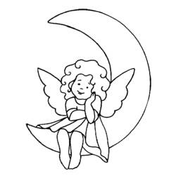 Dibujo para colorear: Ángel (Religión y Mitología) #86246 - Dibujos para Colorear e Imprimir Gratis