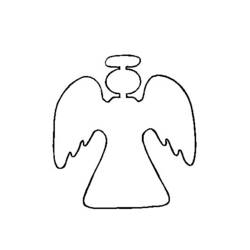 Dibujo para colorear: Ángel (Religión y Mitología) #86404 - Dibujos para Colorear e Imprimir Gratis