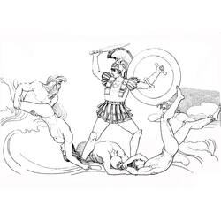 Dibujos para colorear: Aquiles - Dibujos para Colorear e Imprimir Gratis