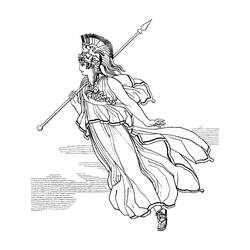 Dibujo para colorear: Atenea (Religión y Mitología) #189662 - Dibujos para Colorear e Imprimir Gratis