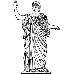 Dibujo para colorear: Atenea (Religión y Mitología) #189667 - Dibujos para Colorear e Imprimir Gratis