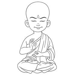 Dibujo para colorear: Buda (Religión y Mitología) #216097 - Dibujos para Colorear e Imprimir Gratis