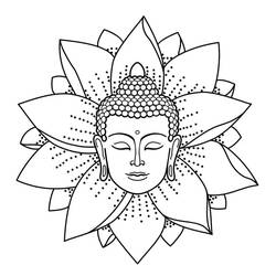 Dibujo para colorear: Buda (Religión y Mitología) #216099 - Dibujos para Colorear e Imprimir Gratis