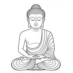 Dibujo para colorear: Buda (Religión y Mitología) #216110 - Dibujos para Colorear e Imprimir Gratis
