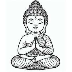 Dibujos para colorear: Buda - Dibujos para Colorear e Imprimir Gratis