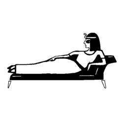 Dibujo para colorear: Cleopatra (Religión y Mitología) #90742 - Dibujos para Colorear e Imprimir Gratis