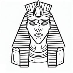 Dibujo para colorear: Faraón (Religión y Mitología) #192971 - Dibujos para Colorear e Imprimir Gratis