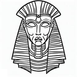 Dibujo para colorear: Faraón (Religión y Mitología) #192978 - Dibujos para Colorear e Imprimir Gratis