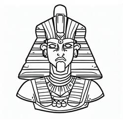 Dibujo para colorear: Faraón (Religión y Mitología) #192980 - Dibujos para Colorear e Imprimir Gratis