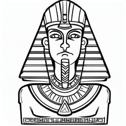 Dibujo para colorear: Faraón (Religión y Mitología) #192981 - Dibujos para Colorear e Imprimir Gratis