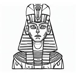 Dibujo para colorear: Faraón (Religión y Mitología) #192983 - Dibujos para Colorear e Imprimir Gratis