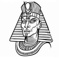 Dibujo para colorear: Faraón (Religión y Mitología) #192985 - Dibujos para Colorear e Imprimir Gratis