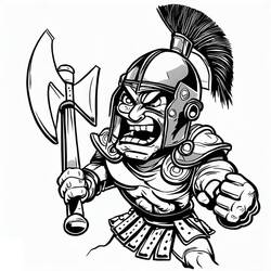 Dibujos para colorear: Gladiador - Dibujos para Colorear e Imprimir Gratis