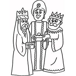 Dibujo para colorear: Los Reyes Magos (Religión y Mitología) #217808 - Dibujos para Colorear e Imprimir Gratis