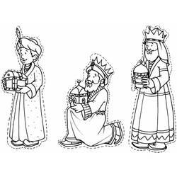 Dibujo para colorear: Los Reyes Magos (Religión y Mitología) #217810 - Dibujos para Colorear e Imprimir Gratis