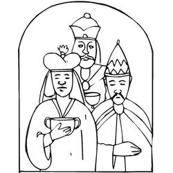 Dibujo para colorear: Los Reyes Magos (Religión y Mitología) #217816 - Dibujos para Colorear e Imprimir Gratis