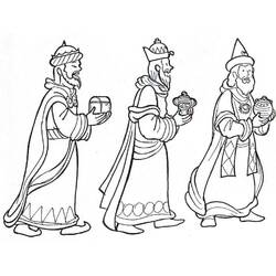 Dibujo para colorear: Los Reyes Magos (Religión y Mitología) #217817 - Dibujos para Colorear e Imprimir Gratis