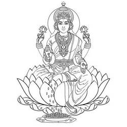 Dibujos para colorear: Mitología Hindú - Dibujos para Colorear e Imprimir Gratis