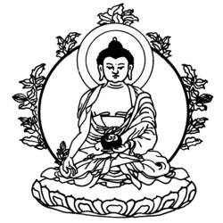 Dibujo para colorear: Mitología Hindú: Buda (Religión y Mitología) #89540 - Dibujos para Colorear e Imprimir Gratis