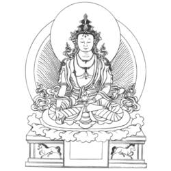 Dibujo para colorear: Mitología Hindú: Buda (Religión y Mitología) #89541 - Dibujos para Colorear e Imprimir Gratis