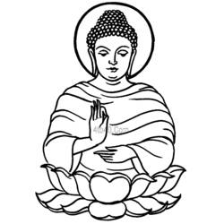 Dibujo para colorear: Mitología Hindú: Buda (Religión y Mitología) #89543 - Dibujos para Colorear e Imprimir Gratis