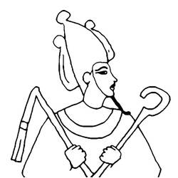 Dibujo para colorear: Osiris (Religión y Mitología) #191004 - Dibujos para Colorear e Imprimir Gratis