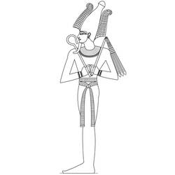 Dibujo para colorear: Osiris (Religión y Mitología) #191008 - Dibujos para Colorear e Imprimir Gratis