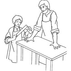 Dibujo para colorear: San José (Religión y Mitología) #211092 - Dibujos para Colorear e Imprimir Gratis