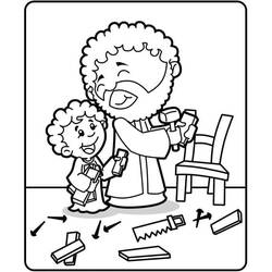 Dibujo para colorear: San José (Religión y Mitología) #211095 - Dibujos para Colorear e Imprimir Gratis