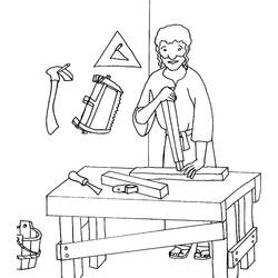 Dibujo para colorear: San José (Religión y Mitología) #211103 - Dibujos para Colorear e Imprimir Gratis