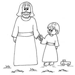 Dibujo para colorear: San José (Religión y Mitología) #211106 - Dibujos para Colorear e Imprimir Gratis
