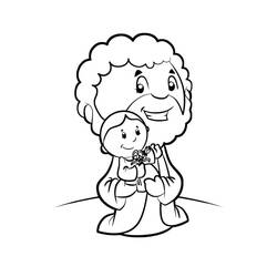 Dibujo para colorear: San José (Religión y Mitología) #211107 - Dibujos para Colorear e Imprimir Gratis