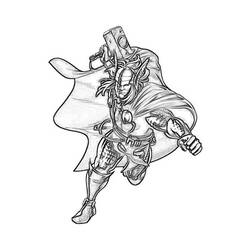 Dibujo para colorear: Thor (Religión y Mitología) #75904 - Dibujos para Colorear e Imprimir Gratis