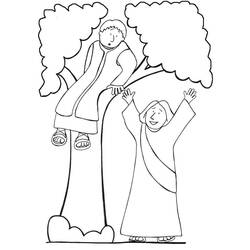 Dibujo para colorear: Zaqueo (Religión y Mitología) #190496 - Dibujos para Colorear e Imprimir Gratis