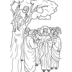 Dibujo para colorear: Zaqueo (Religión y Mitología) #190499 - Dibujos para Colorear e Imprimir Gratis