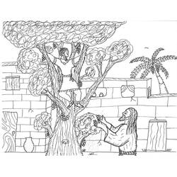 Dibujo para colorear: Zaqueo (Religión y Mitología) #190501 - Dibujos para Colorear e Imprimir Gratis