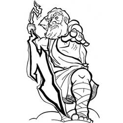 Dibujo para colorear: Zeus (Religión y Mitología) #219477 - Dibujos para Colorear e Imprimir Gratis
