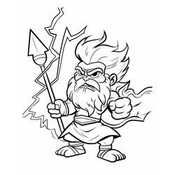 Dibujo para colorear: Zeus (Religión y Mitología) #219487 - Dibujos para Colorear e Imprimir Gratis