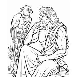 Dibujo para colorear: Zeus (Religión y Mitología) #219489 - Dibujos para Colorear e Imprimir Gratis