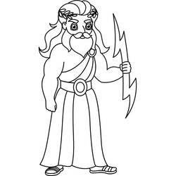 Dibujo para colorear: Zeus (Religión y Mitología) #219496 - Dibujos para Colorear e Imprimir Gratis