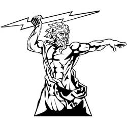 Dibujo para colorear: Zeus (Religión y Mitología) #219498 - Dibujos para Colorear e Imprimir Gratis
