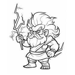 Dibujo para colorear: Zeus (Religión y Mitología) #219499 - Dibujos para Colorear e Imprimir Gratis