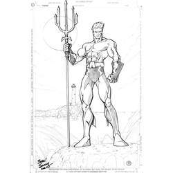 Dibujos para colorear: Aquaman - Dibujos para Colorear e Imprimir Gratis