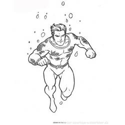 Dibujo para colorear: Aquaman (Superhéroes y Supervillanos) #84977 - Dibujos para Colorear e Imprimir Gratis