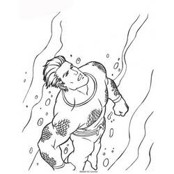 Dibujo para colorear: Aquaman (Superhéroes y Supervillanos) #84984 - Dibujos para Colorear e Imprimir Gratis